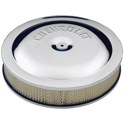 Proform - Proform 141-307 Air Cleaner Chevrolet Emblem 14" High Performance Chrome