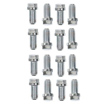 Mr Gasket - Mr Gasket 2211G Header Bolt Set 3/8-16 x 0.75" Stainless Steel 16Pc