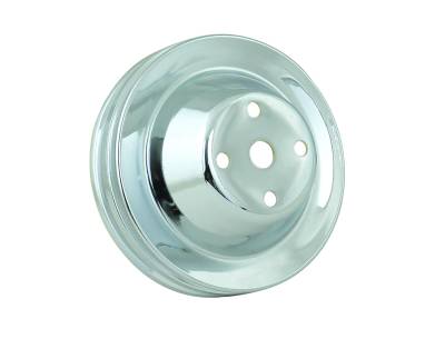 Mr Gasket - Mr Gasket 4975 Chrome Plated Steel Water Pump Pulley for GM