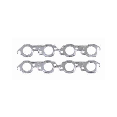 Mr Gasket - Mr Gasket 7407G Aluminum Exhaust Gasket Round Port Chevy Big Block