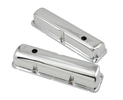 Mr Gasket - Mr Gasket 9412 Valve Cover Chrome Plated Baffled Pair