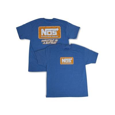 NOS/Nitrous Oxide System - NOS/Nitrous Oxide System 19071-MDNOS T-Shirt NOS Logo Blue Unisex Medium T-Shirt