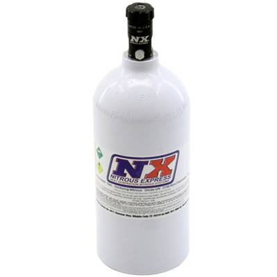 Nitrous Express - Nitrous Express 11025 2.5lb Nitrous Bottle w/Motorcycle Valve