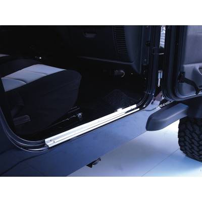 Rugged Ridge - Rugged Ridge 11119.03 Door Entry Guards Stainless Steel for 97-06 Wrangler TJ