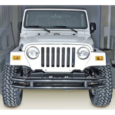 Rugged Ridge - Rugged Ridge 11560.02 3" Double Tube Bumper for Jeep CJ & Wrangler