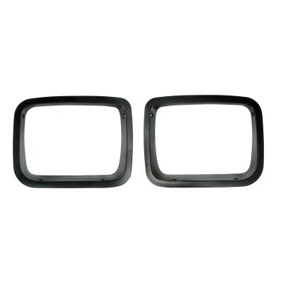Rugged Ridge - Rugged Ridge 12419.24 Headlight Bezels Black for 87-95 Jeep Wrangler YJ