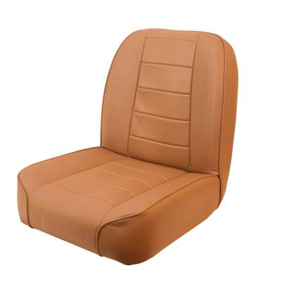 Rugged Ridge - Rugged Ridge 13400.04 Low-Back Front Seat Non-Recline Tan for 55-86 Jeep CJ