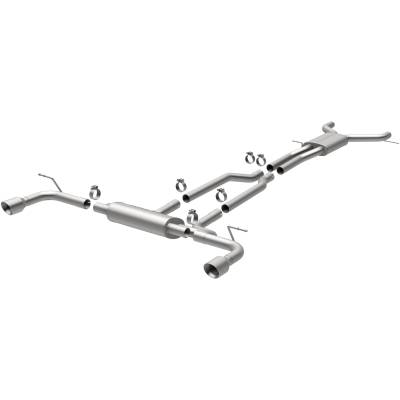 MagnaFlow Exhaust Products - MagnaFlow 15085 Touring Series Stainless Cat-Back System for 07-15 Audi Q7