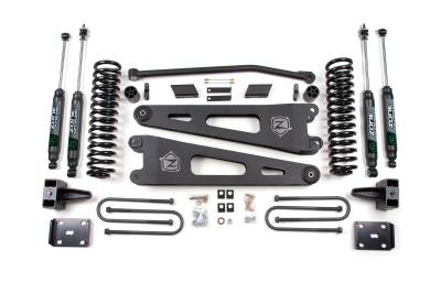 Zone Offroad - Zone Offroad ZONF27N 4" Suspension Lift Kit w/Shocks for 11 F250/F350 SD 4WD Dsl