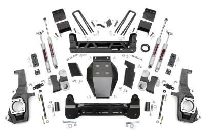 Rough Country Suspension Systems - Rough Country 7.5" Suspension Lift Kit 11-19 Silverado/Sierra HD 25330