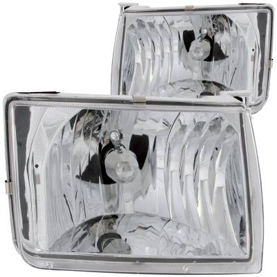 Anzo USA - Anzo USA Chrome Crystal Headlight Set for Frontier & Xterra 111049