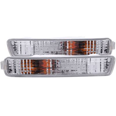 Anzo USA - Anzo USA Clear Lens Front Bumper/Turn Signal Light Set Honda Accord 511008