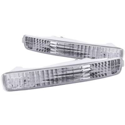 Anzo USA - Anzo USA Clear Lens Front Bumper/Turn Signal Light Set Honda Accord 511009