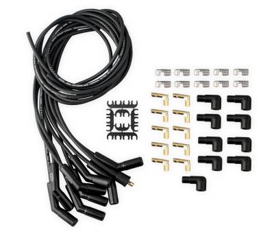ACCEL - ACCEL 9002CK Spark Plug Wire Set Pro Fit 135-DEG Black Ceramic Spiral Core 8mm
