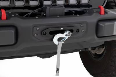 Rough Country Suspension Systems - Rough Country Front Winch Mount for OEM Steel Bumper for Wrangler JL 10652