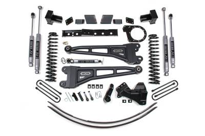 BDS Suspension - BDS Suspension BDS1581H 6" NX2 Radius Arm 3 Leaf Lift for 17-19 Ford F250/F350
