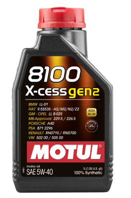 Motul - Motul 109774 8100 X-CESS GEN2 5W-40 12X1L