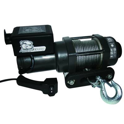 Bulldog Winch - Bulldog Winch 15017 3400lb Trailer/Utility Winch 45' Wire Rope Hawse Fairlead