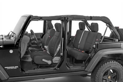 Diver Down - Diver Down 14167-2051 Seat Cover for 08-10 Wrangler JK 4DR Black Neoprene Pair