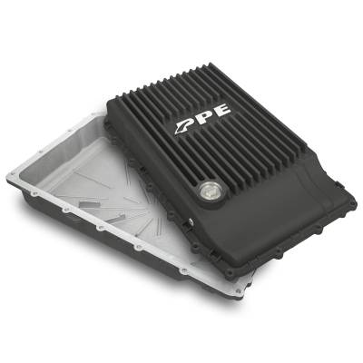 Pacific Performance Engineering - PPE 328053220 Black Shallow Cast Aluminum Transmission Pan 17-22 Ford 10R80