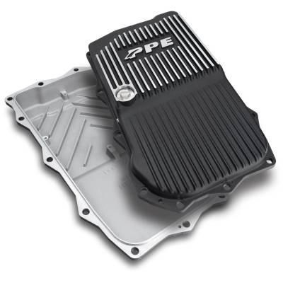 Pacific Performance Engineering - PPE 228153410 Brush Aluminum Transmission Pan for 850RE 18-22 Jeep JL/JT 2.0/3.0