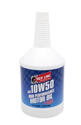 Red Line Oil - Red Line Oil 11204 10W50 Motor Oil Fully Synthetic 1-Quart