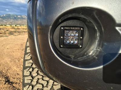Cali Raised LED - Cali Raised LED CR2455 Fog Light Pod Bracket Kit 3x2 18W for 05-11 Toyota Tacoma
