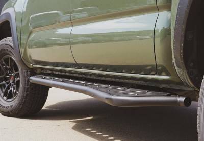 Cali Raised LED - Cali Raised LED CR2614 Step Rock Sliders Double Cab Short Bed for 05-21 Tacoma