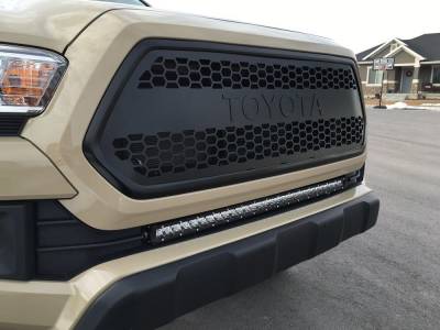 Cali Raised LED - Cali Raised LED CR2846 32" Bumper Light Bar Kit Blue Tall for 16-21 Tacoma