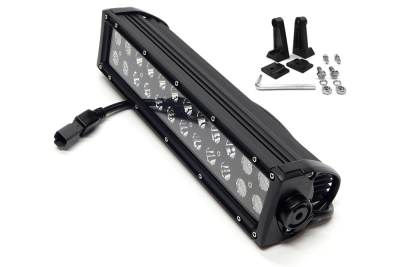 Top Gun Customz - Top Gun Customz TGC75015 15" LED Bar Straight Black Dbl Row Combo 72W 6480Lm