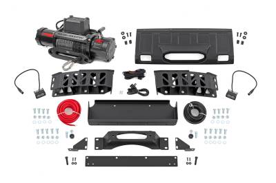 Rough Country Suspension Systems - Rough Country Front Winch Mount Kit w/Winch for 24-25 Land Cruiser 10751
