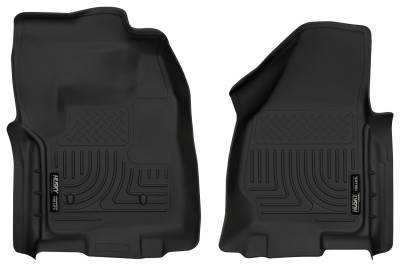 Husky Liners - Husky Liners 18721 Weatherbeater Front Floor Liners Black for Ford Super Duty