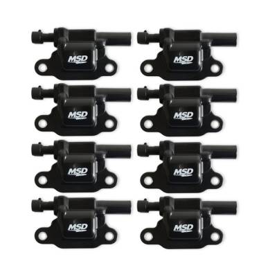 MSD - MSD Ignition 826583 Direct Ignition Coil Set for 05-13 GM LS Engines Black