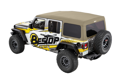 Bestop - Bestop 54725-74 Ultra Squareback Soft Top Tan Twill for 18-26 Jeep Wrangler JL