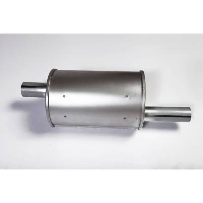 Omix - Omix 17609.02 Muffler Exhaust Round for Willys/Jeep Models