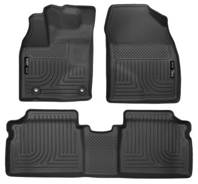Husky Liners - Husky Liners 98931 Weatherbeater Front/Rear Floor Liners Black for Toyota Prius