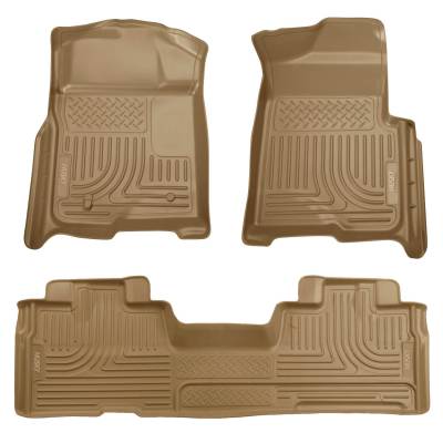 Husky Liners - Husky Liners Weatherbeater Front/Rear Floor Liners Tan Ford F150 98343