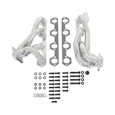 FlowTech - Flowtech 91628-1FLT Shorty Smog Headers Ceramic 50 States Emissions Legal