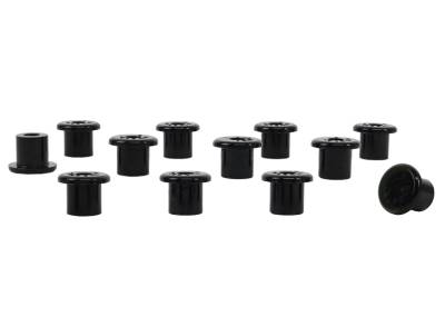 Whiteline - Whiteline W72315 Rear Leaf Spring Eye Front/Rear & Shackle Bushing for Jeep
