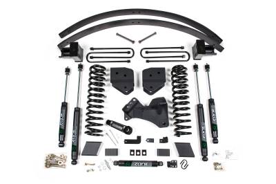 Zone Offroad - Zone Offroad ZONF110F 17-19 Ford F250/F350 Super Duty 6" Lift Kit 4" Rear Block