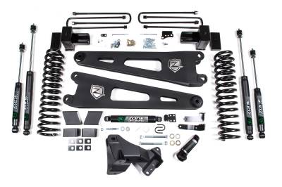 Zone Offroad - Zone Offroad ZONF105F 17-19 Ford F250/F350 Super Duty 4" Radius Arm Lift Kit