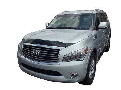 Auto Ventshade AVS - Auto VentShade 322040 Aeroskin Smoke Hood Protector for 11-13 QX56