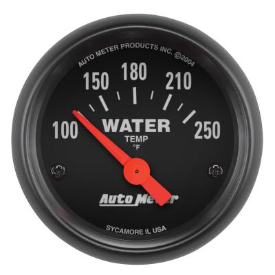 AutoMeter - AutoMeter 2635 Z-Series Water Temperature Gauge 100-250°F 2-1/16" Short Sweep