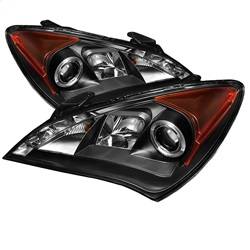 Spyder Auto - Spyder Auto 5034250 Black/Clear LED Halo Projector Headlights