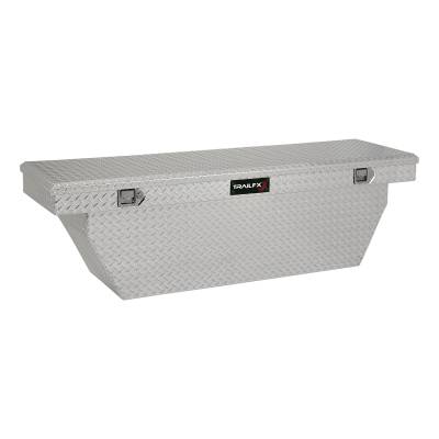 TrailFX - TrailFX 111701 Crossover Deep Angled Tool Box 69" Polished Alum w/Struts & Tray