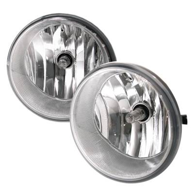 Spyder Auto - Spyder Auto 5020789 Black/Clear Fog Lights for 04-13 Sequoia Solara Tundra