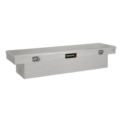 TrailFX - TrailFX 110701 Crossover Tool Box Single Lid 19"x69"x13" Polished Aluminum