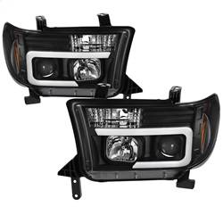 Spyder Auto - Spyder Auto 5085344 Black Light Bar Projector Headlights for Tundra/Sequoia