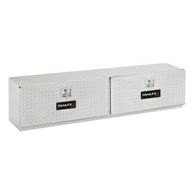 TrailFX - TrailFX 170721 Top Mount Tool Box 72" Bright Polished Aluminum 2DR