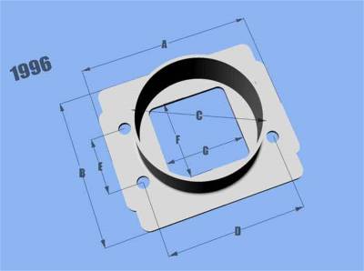 Vibrant Performance - Vibrant 1996 Mass Air Flow Sensor Adapter Plate Equipped w/Bosch MAF Sensors